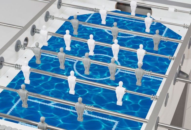 Игровой стол-футбол кикер Garlando G-500 Pure White H2O