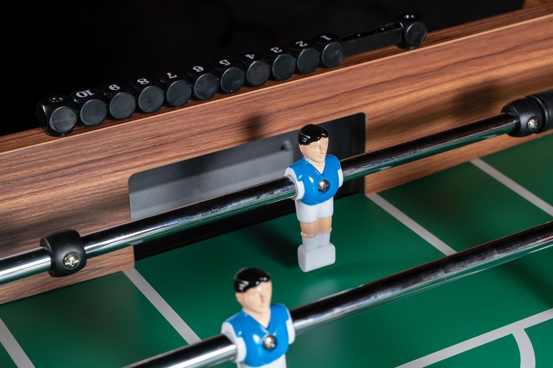 Настольный футбол кикер PlayOff 140х73х88см коричнево-серый