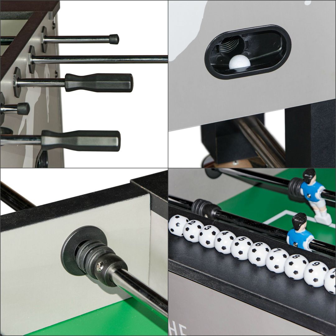 Настольный футбол кикер Roma III серый